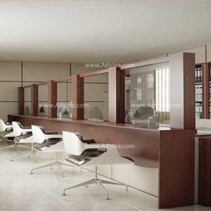 میز پذیرش-کانتر منشی-میز منشی -مدل چهارگوش شماره (19)