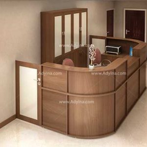 کانتر پذیرش -میز منشی-کانتر مدرن اداری مدل 1