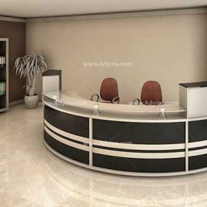 کانتر پذیرش -میز منشی-کانتر مدرن اداری مدل 1