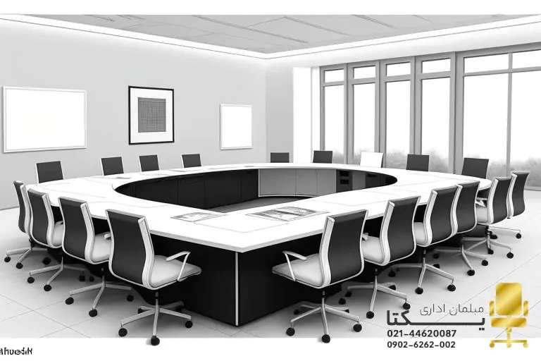 Dimensions of the conference table yektafurniture 3