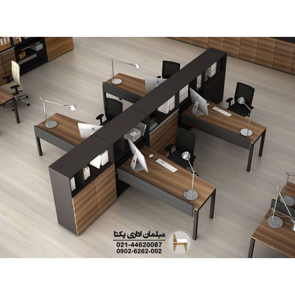 میز کار گروهی پایه فلزی مدل MTW01