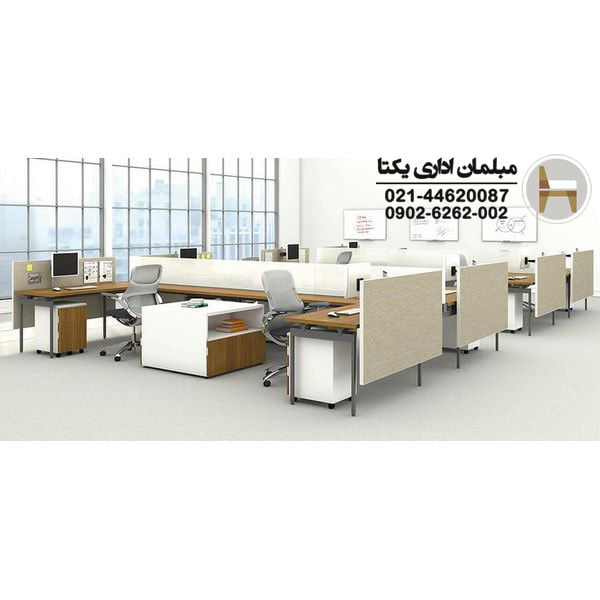 میز کار گروهی پایه فلزی اداری مدل MTW05