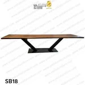 میز کنفرانس پایه فلزی مدل SB18