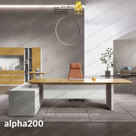 میز مدیریتی مدرن alpha200 سفید