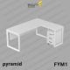میز مدیریت پایه فلزی مدل FYM1