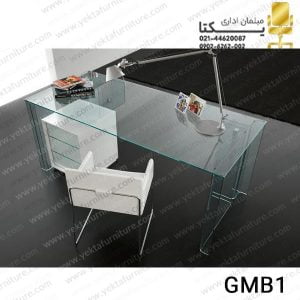 میز مدیریت شیشه ای مدل gmb1