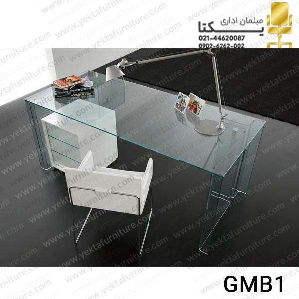 میز مدیریت شیشه ای مدل gmb1