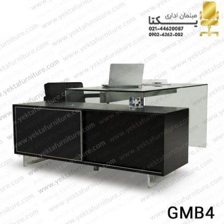 میز مدیریت شیشه ای مدل gmb4