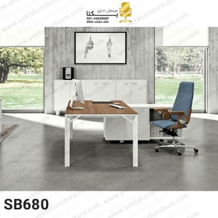 میز مدیریت پایه فلزی مدل SB680
