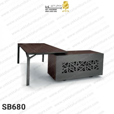 میز مدیریت پایه فلزی مدل SB680