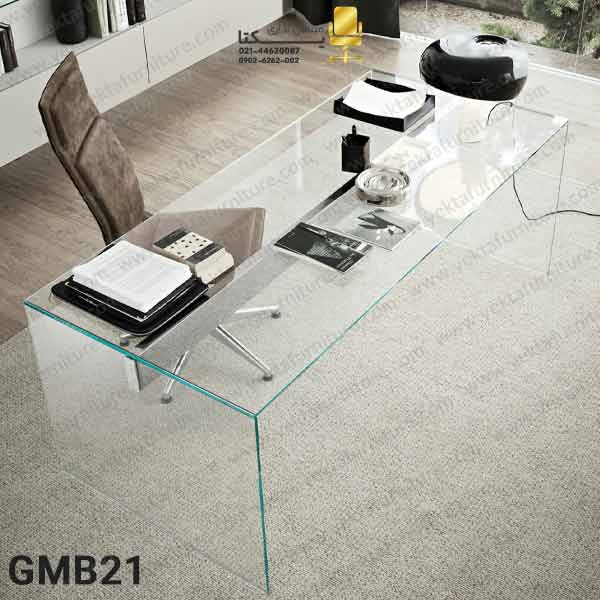 میز مدیریت شیشه ای مدل GMB20