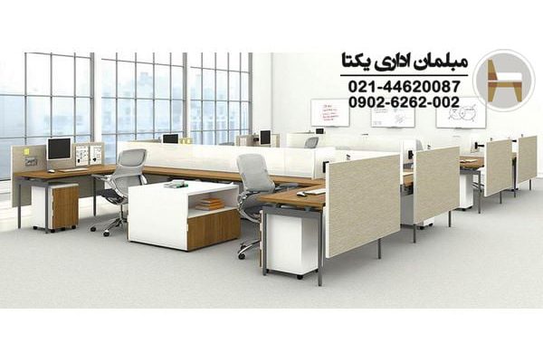میز کار گروهی پایه فلزی اداری مدل MTW05