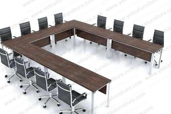میز کنفرانس پایه فلزی مدل SB15