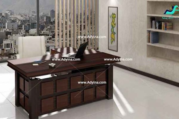 میز مدیریت ام دی اف مدل موج